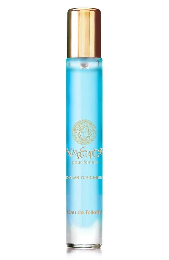 Versace Dylan Turquoise Eau de Toilette in Travel 0.30Oz at Nordstrom, Size 0.30 Oz