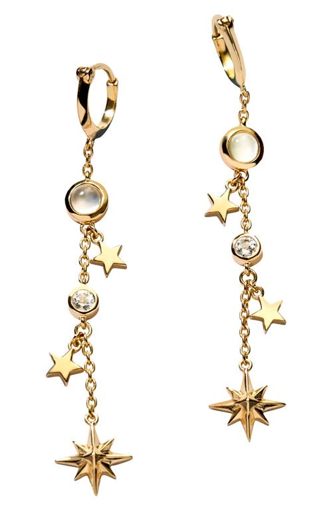 Awe Inspired Heavenly Sparkle Drop Earrings in Gold Vermeil at Nordstrom