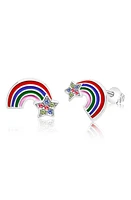 Chanteur Kids' Rainbow Stud Earrings in Multi at Nordstrom