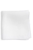 CLIFTON WILSON Linen Pocket Square in White at Nordstrom