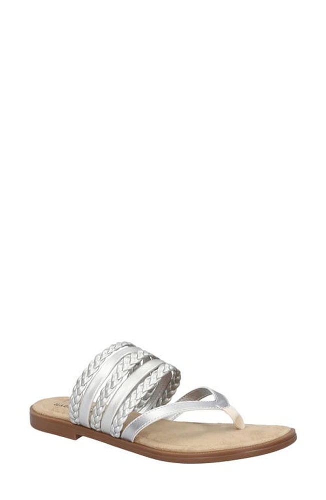 TUSCANY by Easy Street Anji Flip Flop Silver at Nordstrom,