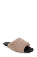 Yosi Samra Noro Faux Fur Slide Sandal Beige at Nordstrom,