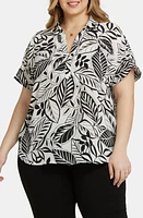 NYDJ Becky Georgette Popover Top at Nordstrom,