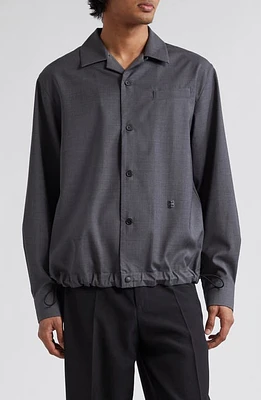 Givenchy Wool Overshirt Grey at Nordstrom, Us