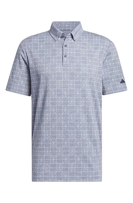 adidas Golf Go-To Print Performance Polo Preloved Ink at Nordstrom,