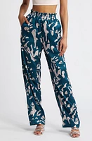 DIARRABLU Leer Batik Print Palazzo Pants Blue at Nordstrom,