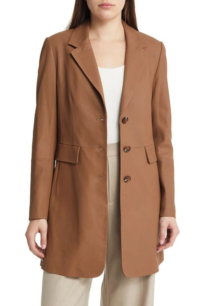 KOBI HALPERIN Carson Leather Jacket Sand at Nordstrom,