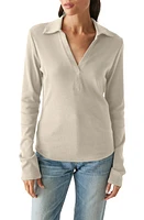 Michael Stars Bleu Collar Long Sleeve Knit Top at Nordstrom,