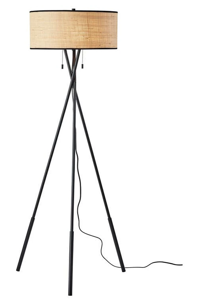 ADESSO LIGHTING Bushwick Floor Lamp in Black at Nordstrom