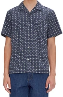 A. P.C. Lloyd Geometric Medallion Print Camp Shirt at Nordstrom,