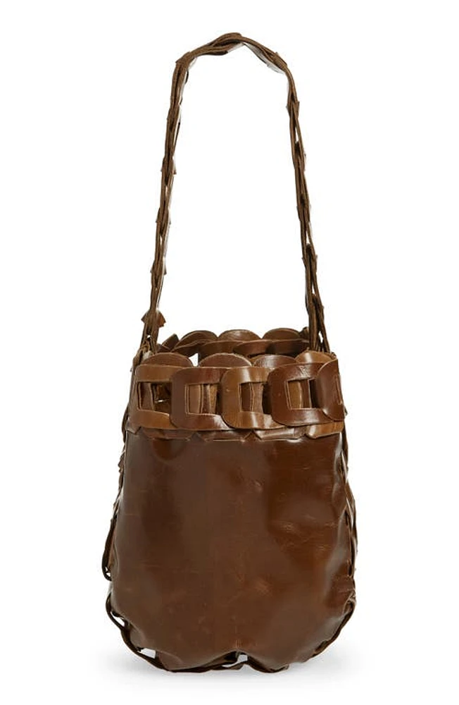 SC103 Links Leather Tote in Mahogany at Nordstrom