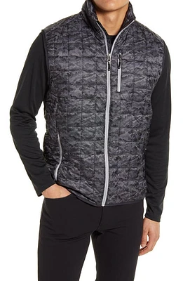 Cutter & Buck Rainier PrimaLoft Water Resistant Puffer Vest Black at Nordstrom,