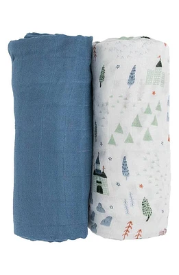 little unicorn 2-Pack Muslin Swaddle Blanket in Dragon Days at Nordstrom