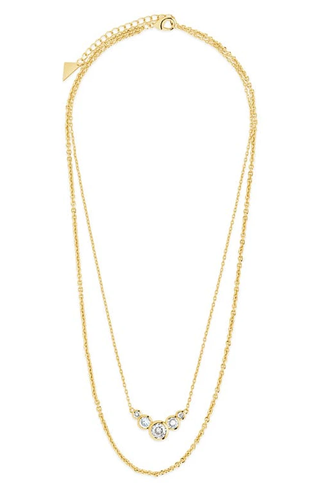 Sterling Forever Eileen Layered Necklace in Gold at Nordstrom