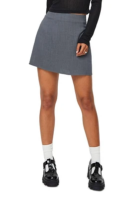 Princess Polly Selby Miniskirt Grey at Nordstrom,