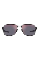 Prada Linea Rossa 57mm Rectangular Sunglasses in Dark Grey at Nordstrom