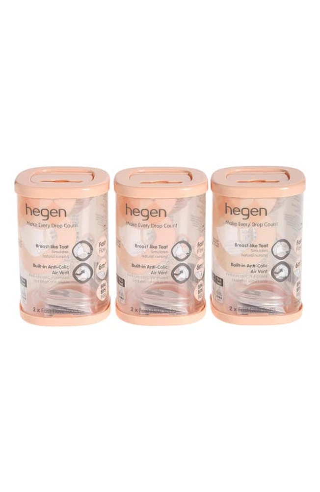 HEGEN 6-Pack Fast Flow Teats at Nordstrom, Size 6 M