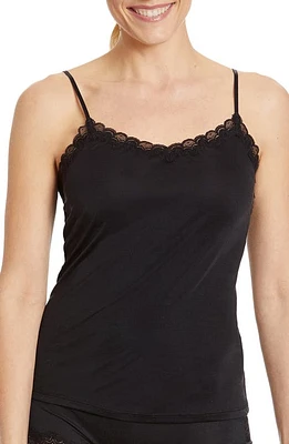 Uwila Warrior Soft Silk Lace Trim Camisole Tap Shoe Black at Nordstrom,