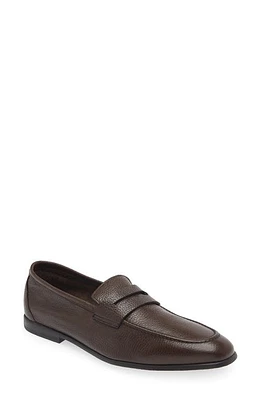 Canali Penny Loafer Dark Brown at Nordstrom,