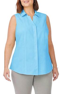 Foxcroft Taylor Sleeveless Button-Up Shirt at Nordstrom,