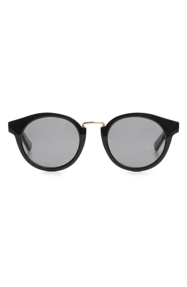 MANGO Metal Bridge Sunglasses in Black at Nordstrom