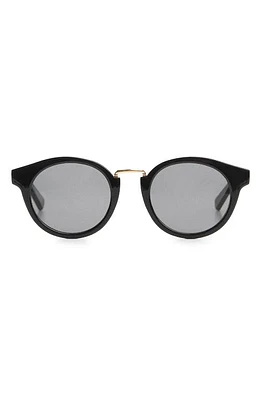 MANGO Metal Bridge Sunglasses in Black at Nordstrom