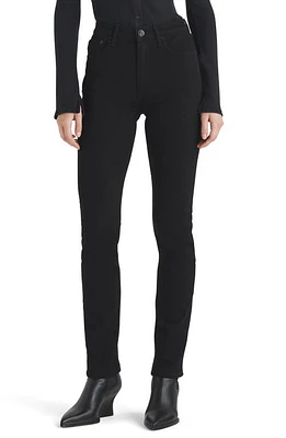 rag & bone Wren High Waist Slim Jeans Black at Nordstrom,