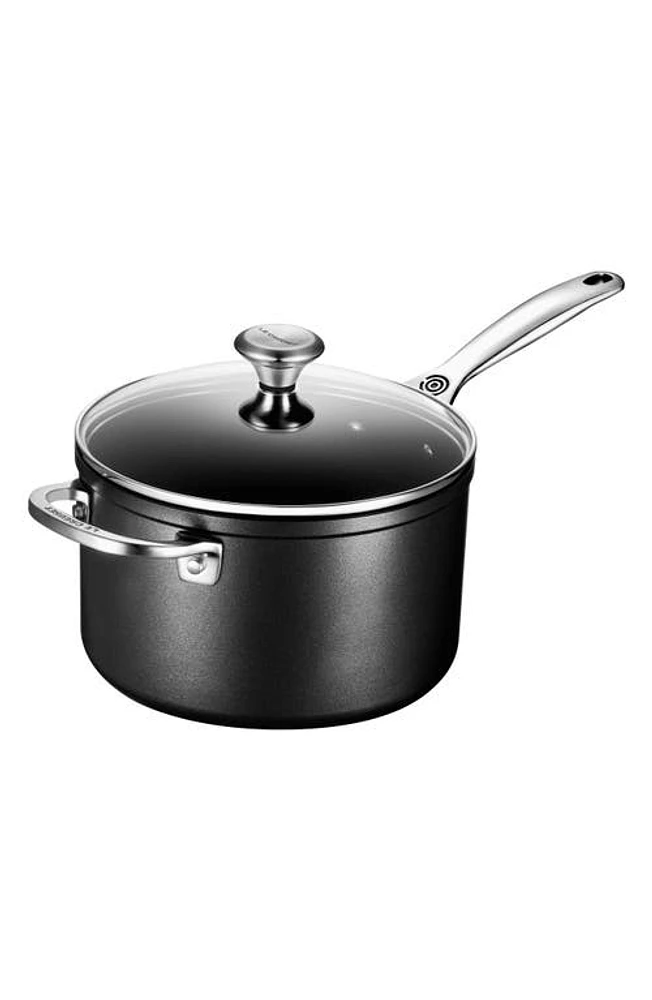 Le Creuset -Quart Toughened Nonstick PRO Saucepan in Black at Nordstrom