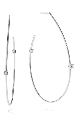 Lana Solo Diamond Teardrop Hoop Earrings in Gold at Nordstrom