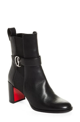 Christian Louboutin CL Monogram Chelsea Bootie Black at Nordstrom,