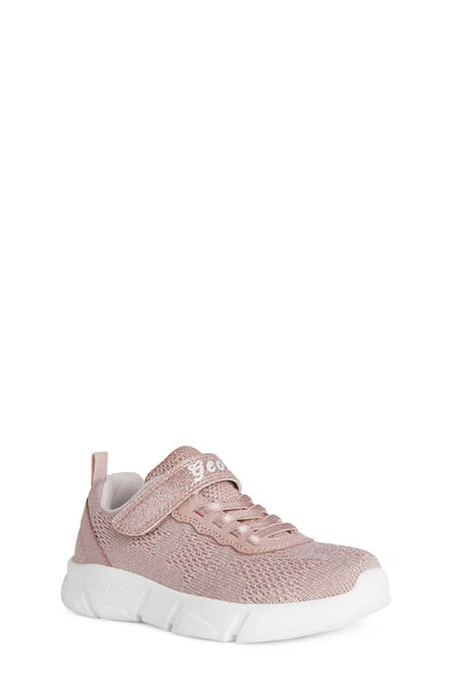 Geox Kids' Aril Woven Sneaker Med Pink at Nordstrom,