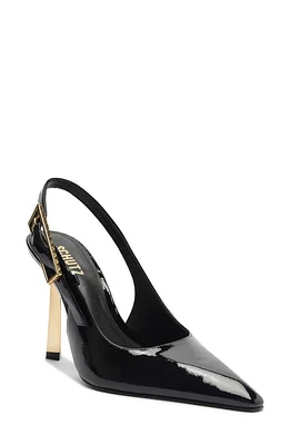 Schutz Ciara Slingback Pointed Toe Pump Black at Nordstrom,