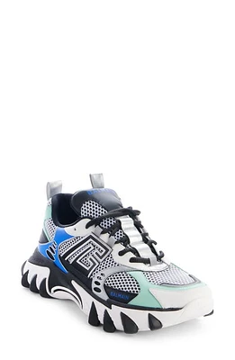 Balmain B-East Sneaker Ece Black/Blue/Silver at Nordstrom,