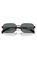 Prada 58mm Polarized Rectangular Sunglasses in Black at Nordstrom