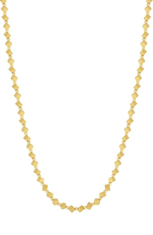 Bony Levy 14K Gold Mykonos Beaded Necklace in 14K Yellow Gold at Nordstrom, Size 18