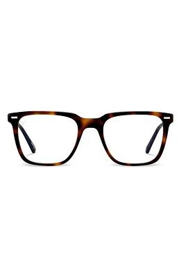 Vincero Cooper 50mm Square Blue Light Blocking Glasses in Rye Tortoise Clear at Nordstrom