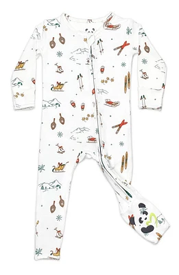 Bellabu Bear Kids' Vintage Holiday Convertible Footie Pajamas at Nordstrom,