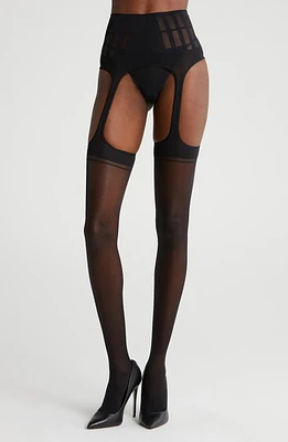 Oroblu Magnetic Cutout Tights in Black at Nordstrom, Size Large