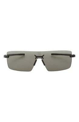 TAG Heuer Flex 136mm Mask Sunglasses in Black/Smoke at Nordstrom