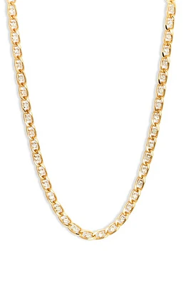 MIRANDA FRYE Jules Cubic Zirconia Curb Chain Necklace in Gold at Nordstrom