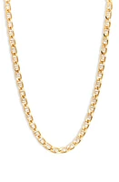 MIRANDA FRYE Jules Cubic Zirconia Curb Chain Necklace in Gold at Nordstrom