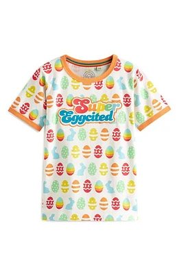 Little Bird Kids' Super Eggcited Cotton Graphic T-Shirt White Multi at Nordstrom, Y