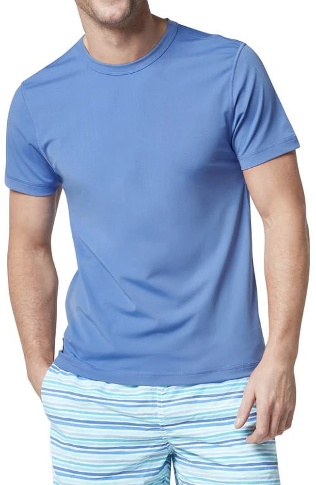 Tom & Teddy Short Sleeve Rashguard Marine Blue at Nordstrom,