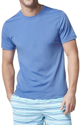 Tom & Teddy Short Sleeve Rashguard Marine Blue at Nordstrom,