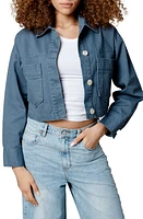 BLANKNYC Oversize Crop Cotton Jacket at Nordstrom,