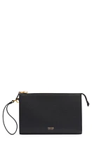 TOM FORD Mini Grained Leather Zip Pouch in Black at Nordstrom