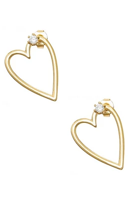 Ettika Heart Stud Earrings in Gold at Nordstrom