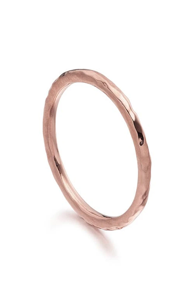 Monica Vinader Siren Hammered Ring Rose Gold at Nordstrom,