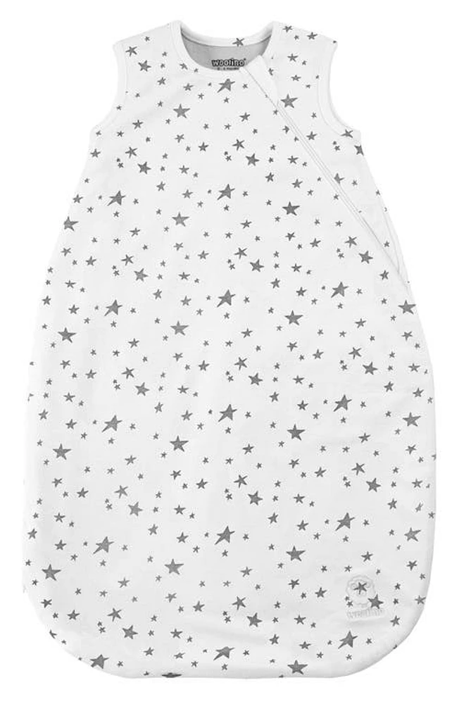 WOOLINO 4 Season Organic Cotton & Merino Wool Wearable Blanket in Stars at Nordstrom