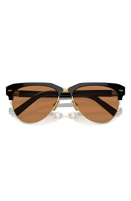 Miu Miu 57mm Pilot Sunglasses in Brown at Nordstrom